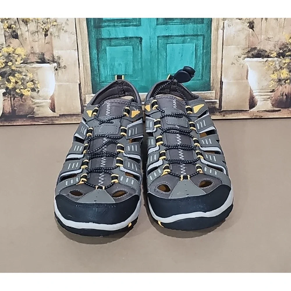 Eddie Bauer Mens Brown Athletic Outdoor Drawstring Water Shoes Size 9M